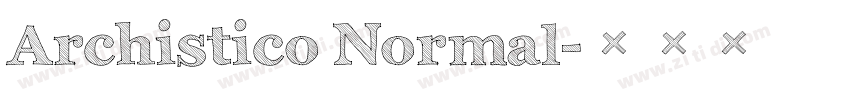 Archistico Normal字体转换